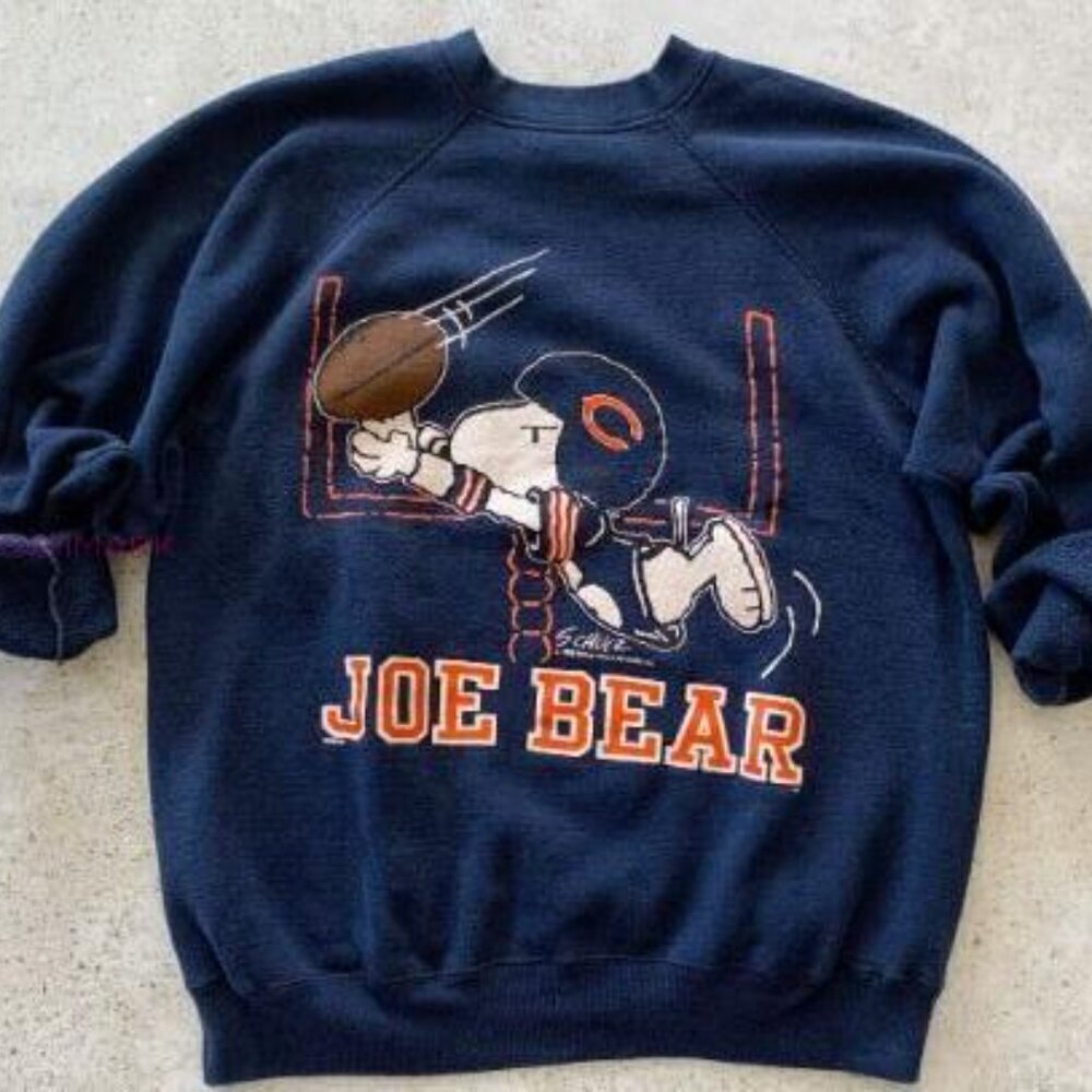 Chicago Bears Vintage Joe Football Retro Fan Sweatshirt
